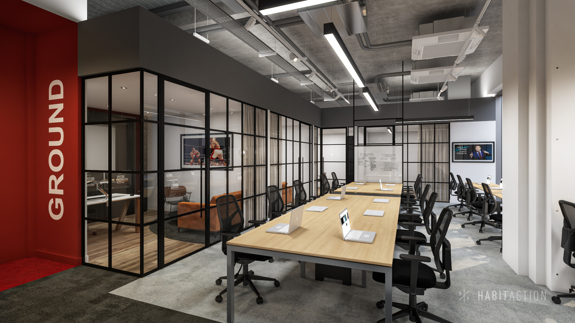 Fulwell_Ground Floor office - light grey carpet-1