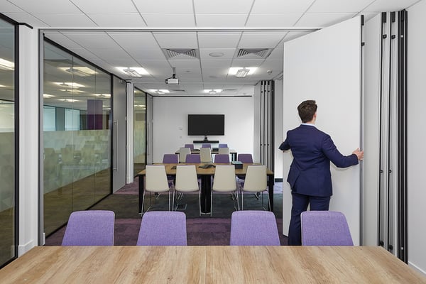 head office refurbishment glass partition
