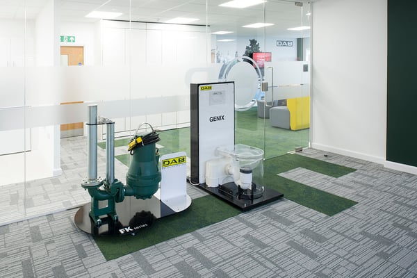 Office relocation product display area