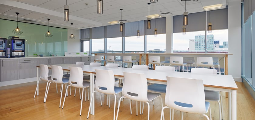 head office refurbishment glass partition
