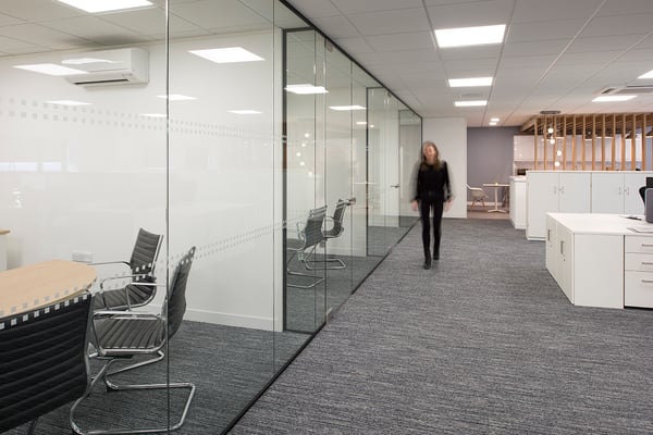 office design and build corridor