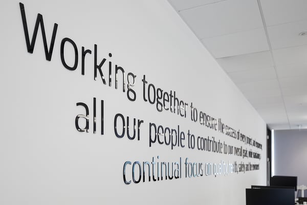 head office refurbishment glass partition