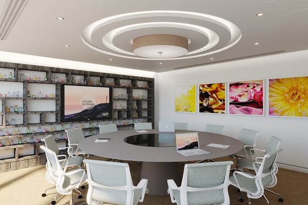 European fragrance and flavour house - display area