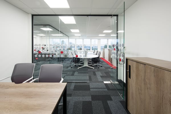 Express concrete Wimbledon office fit out view