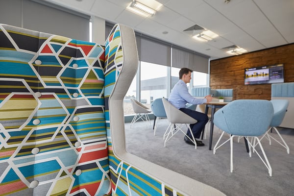 head office refurbishment glass partition