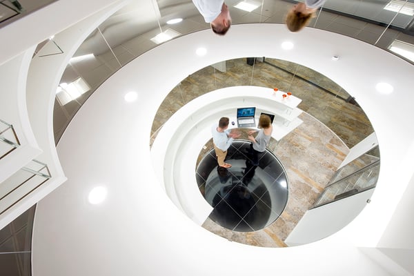 Stylish office interior design meeting space
