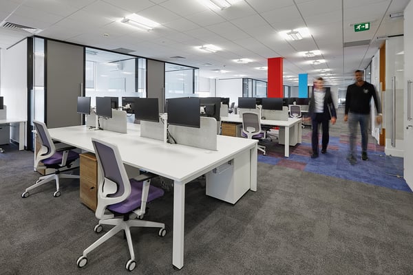 head office refurbishment glass partition