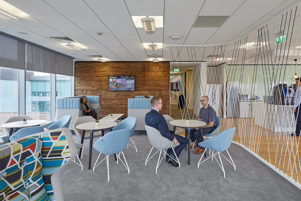 head office refurbishment glass partition