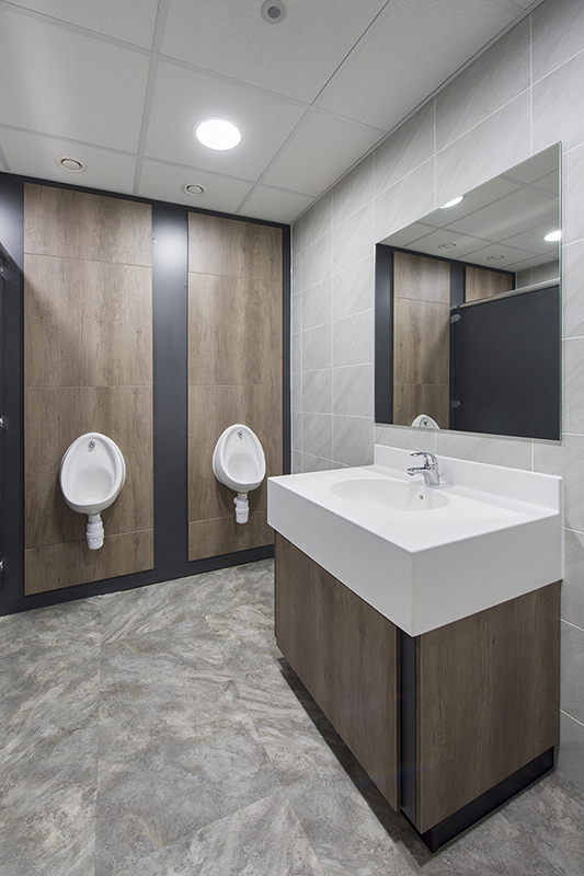 Express concrete Wimbledon office fit out washrooms