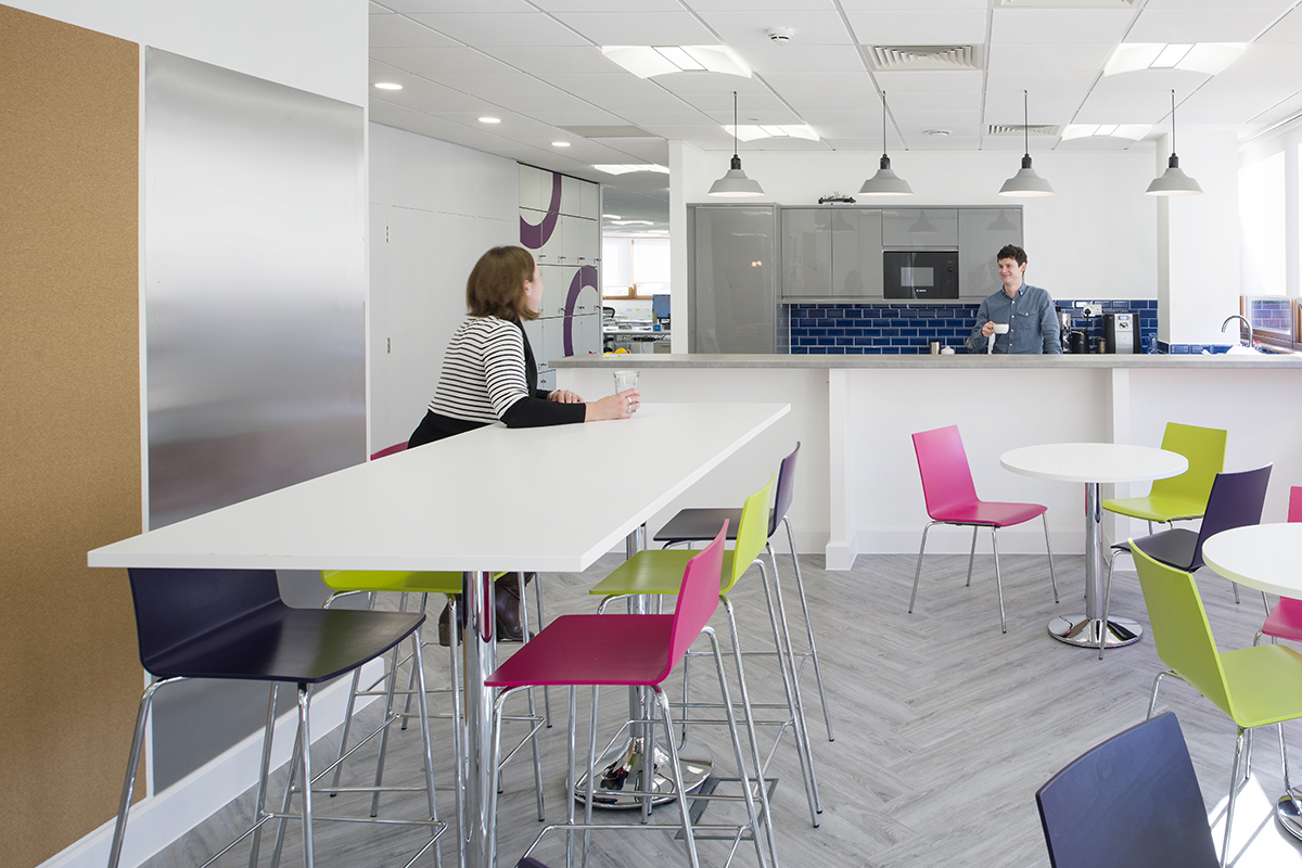 Cambridge office relocation project canteen