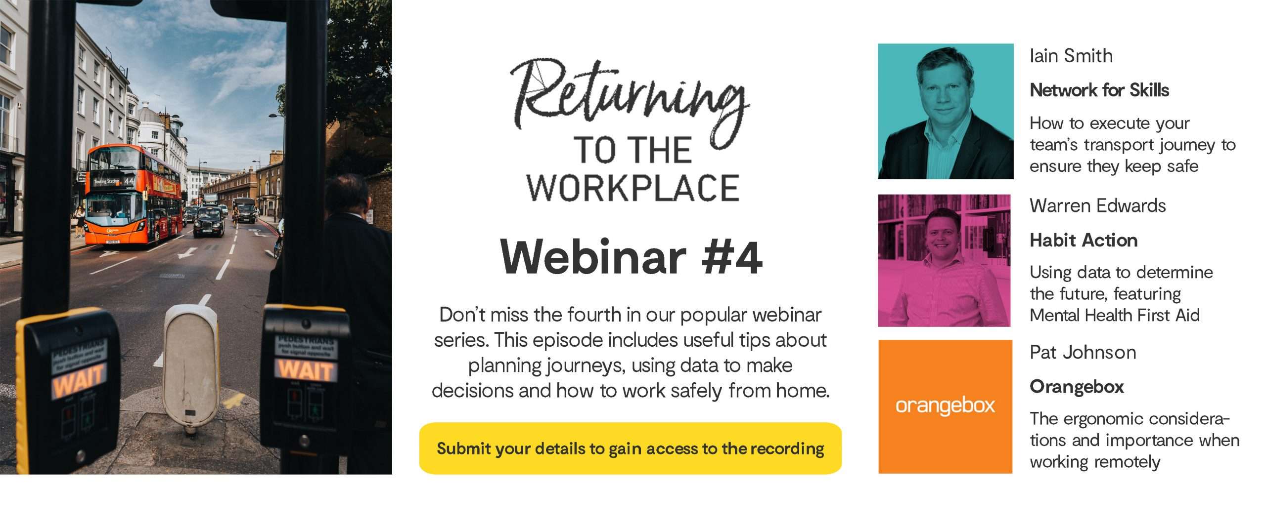 Returning To The Workplace Webinar #4 -12:30 GMT Friday 15th May 2020