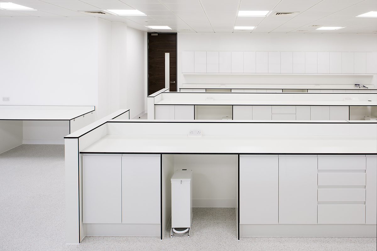 Stylish office interior design lab space