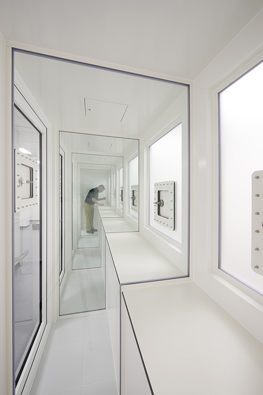CPL Aromas Laboratory Interior Design View Through Fragrance Booths